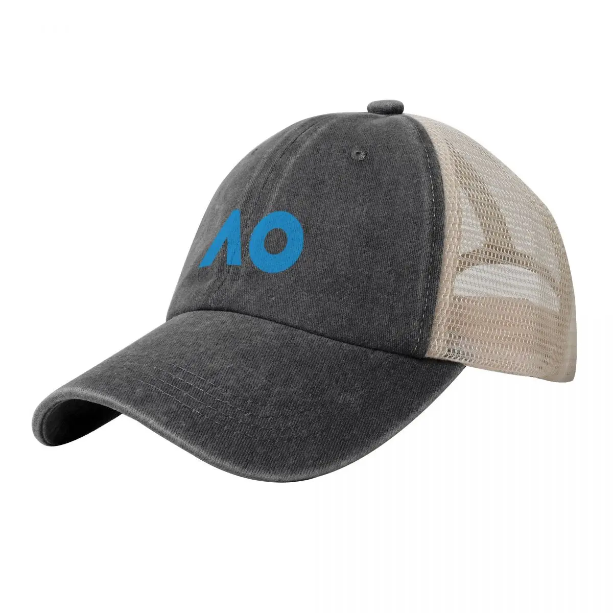 

Australian Open Logo Cowboy Mesh Baseball Cap |-F-| Streetwear For Girls Men's