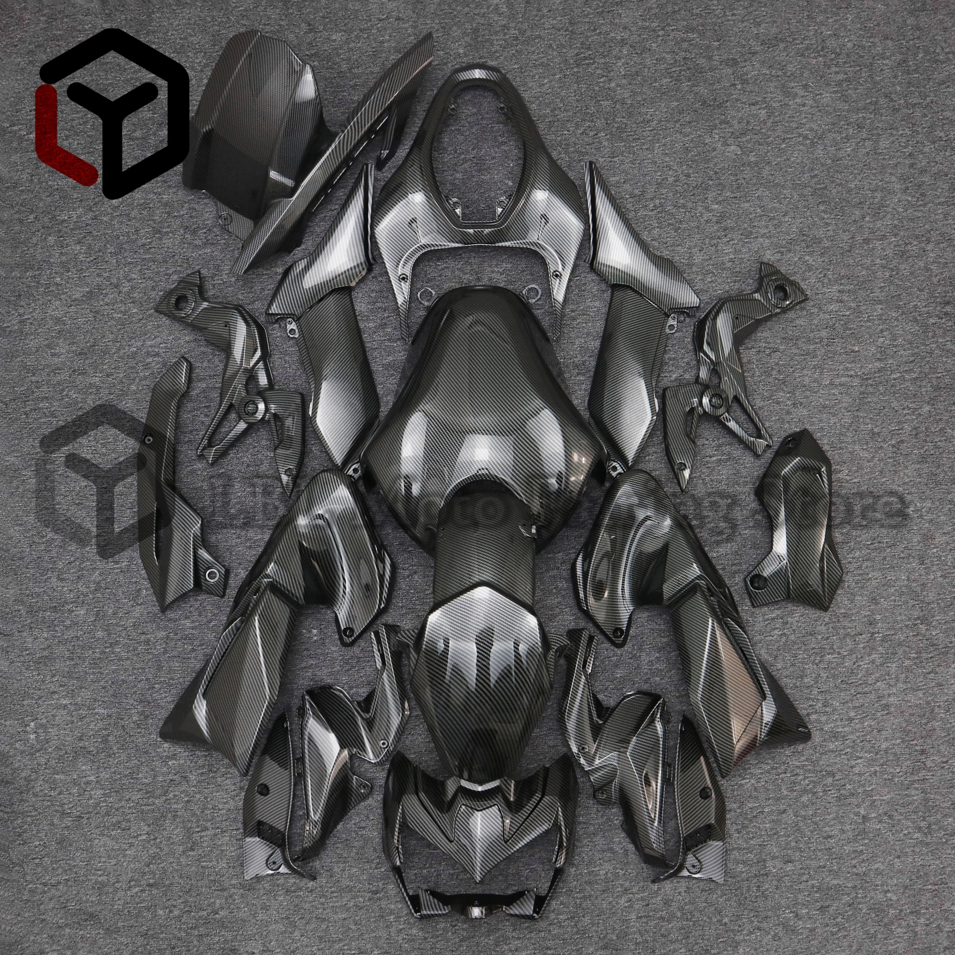 For Kawasaki Z900 2020 2021 2022 Z 900 Motorcycle Full Body Fairings Kits Carbon Fiber Painted Look Carbon fiber paint