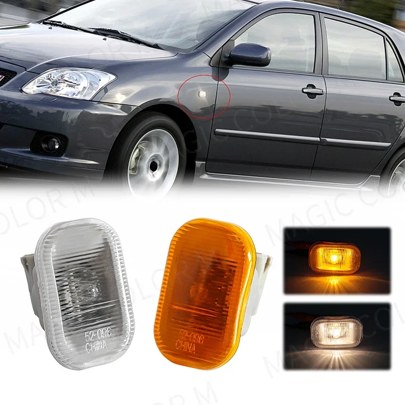 Vgetting Car Turn Signal Lamp For TOYOTA Corolla 2004 2005 2006 Vios Axp4 Scp4 2002 2005 2006 Car Front Bumper Side Marker 12V