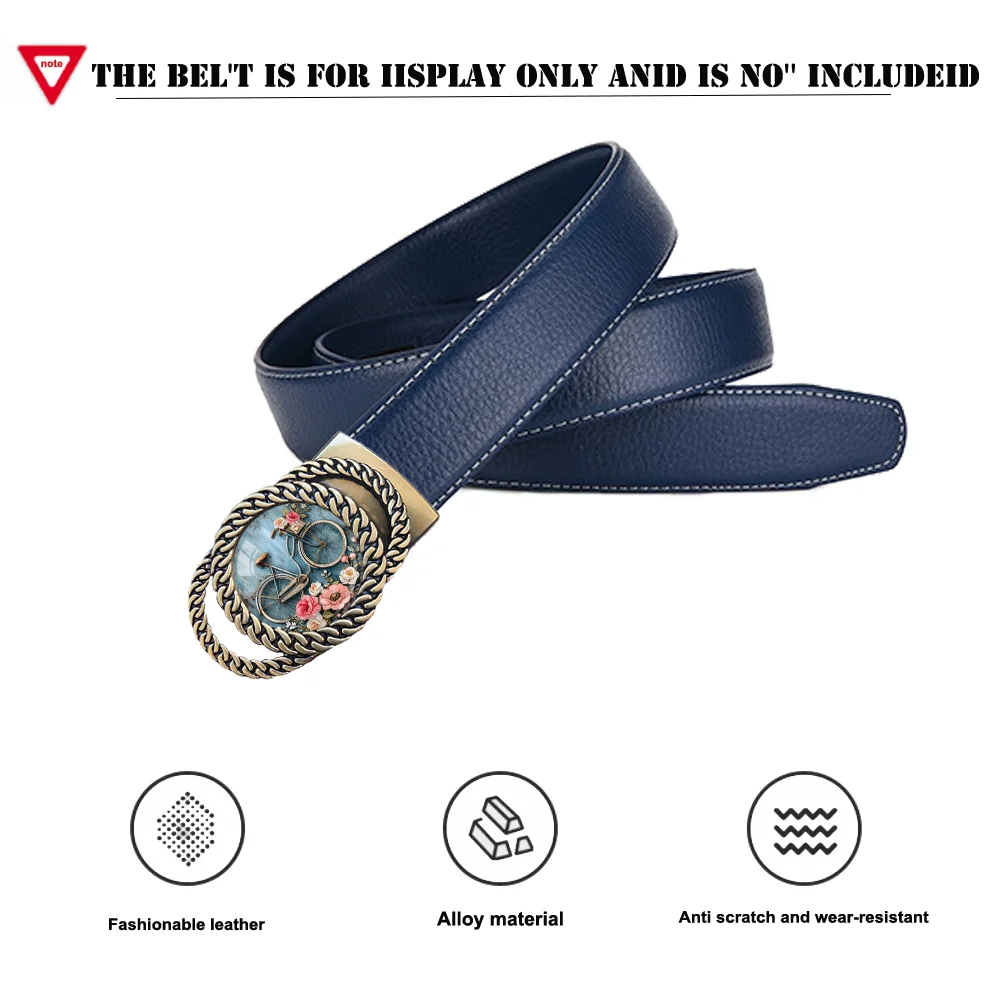 Bicycle automatic ratchet belt buckle fashionable personalized waist accessory best gift for friends