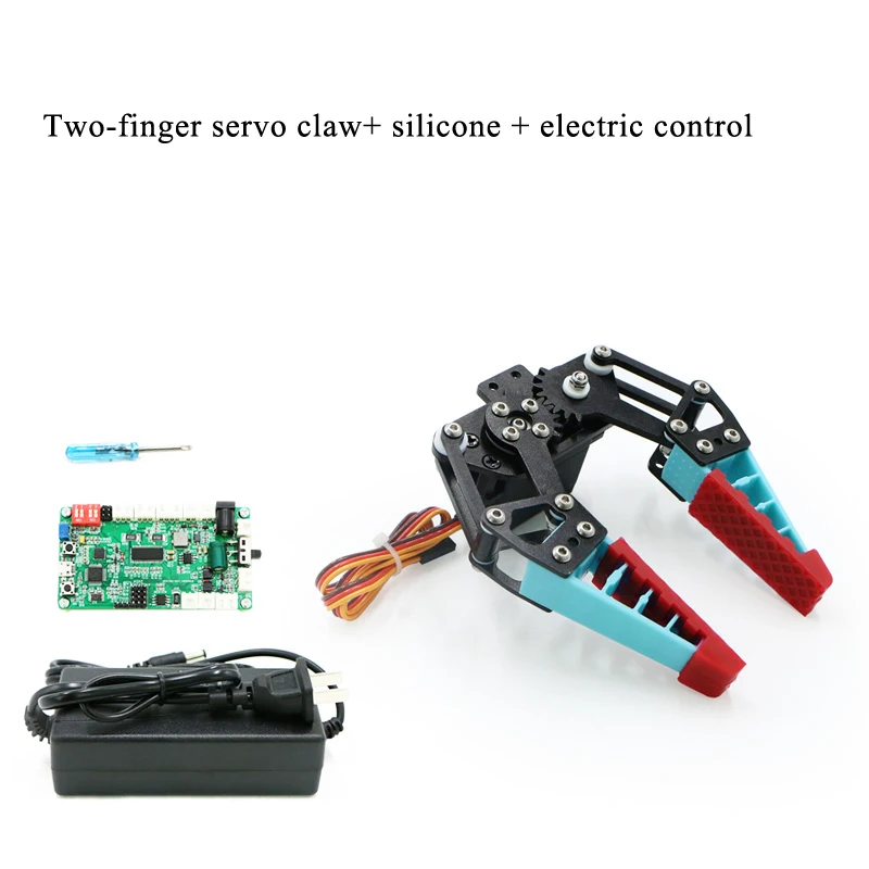 Newest Flexible Robot Claw Bionic Flexible Mechanical Arm Finger With Silicone Non-slip Gripper Software Adaptive Servo Control