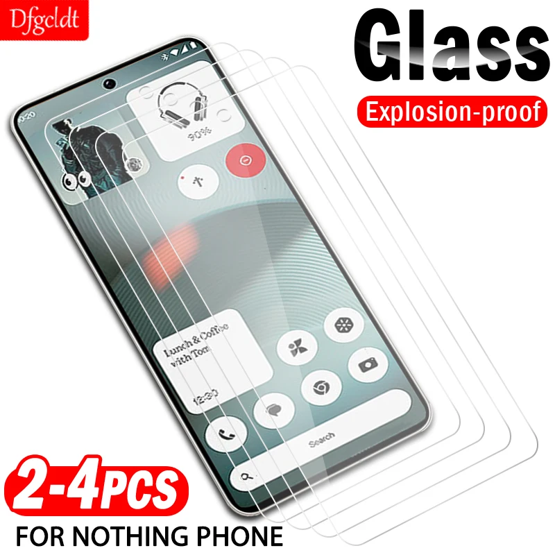 

Защитная пленка из закаленного стекла из 2-4 предметов для телефона Nothing (3) (2A) Plus Защитная пленка для экрана Nothing Phone (3a) Pro 9H Glass