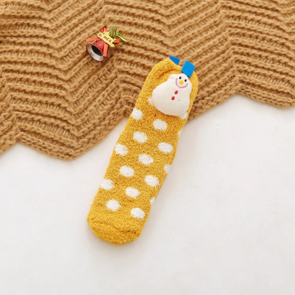 

New Christmas Floor Socks Non-slip Soft Coral Fleece Socks Thicken Warm Cotton Socks Home