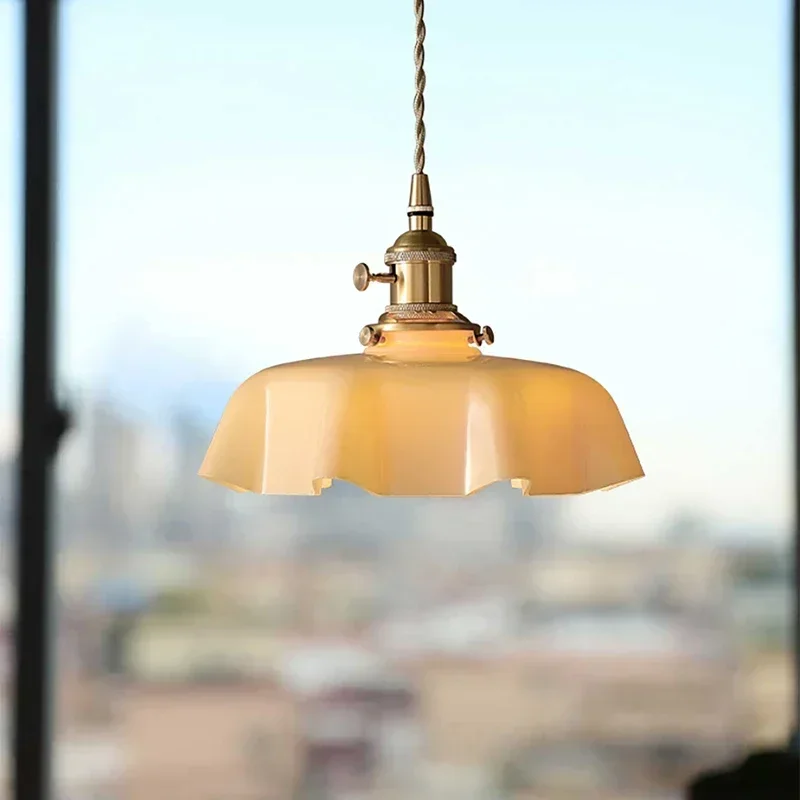 

Nodic French Pendant Light Home Decor for Dinning Kitchen Living Room Restaurant Bar Hanging Lamp Window Romantic Bedside Lamp