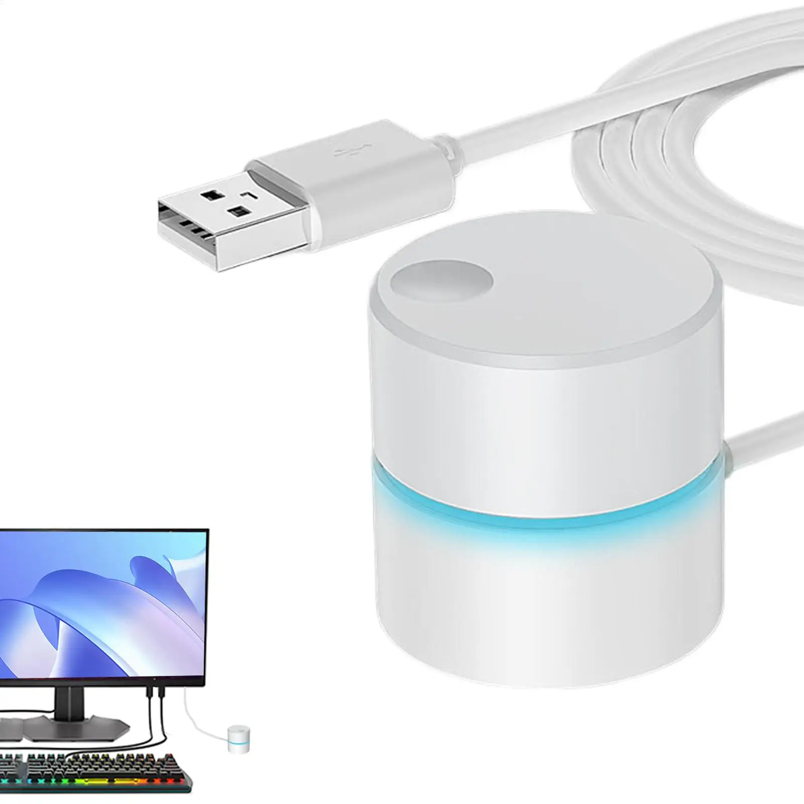 

USB-регулятор громкости с точной настройкой, удлиненный кабель, кнопка управления громкостью USB для ПК, компьютера, настольного аудиооборудования, игр, домашнего использования