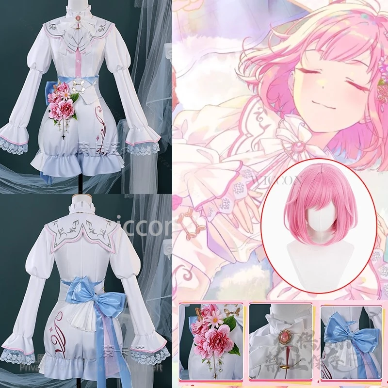 

Anime Game Project Sekai PJSK wswl2 Otori Emu Cosplay Costume Party Suits Wigs Women Set Uniforms Custome Halloween Customized