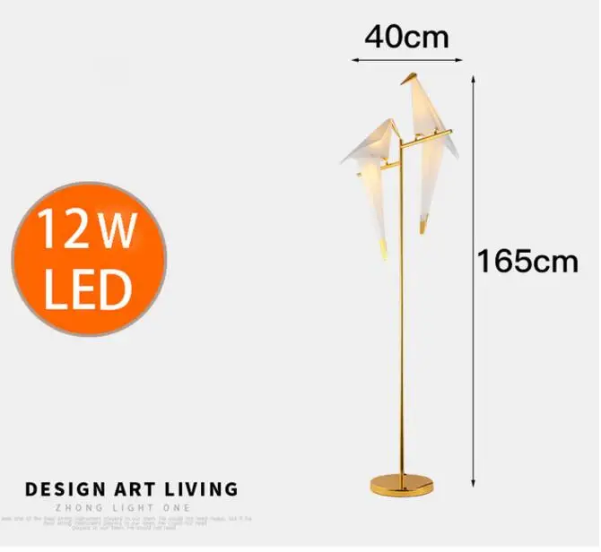 HomeLover Papier Kronleuchter Vögel für Restaurant Wohnzimmer Esszimmer Kinderzimmer Origami Lampe führte Vogel Designer Kronleuchter Lampe 6