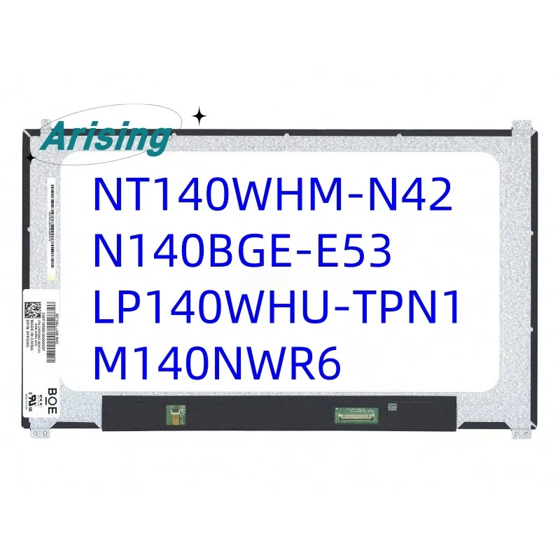 

14 Inch NT140WHM-N42 N140BGE-E53 M140NWR6 30Pin 1366x768 LCD LED Display 14 Inch Laptop Screen For Dell LATITUDE E7480 7480