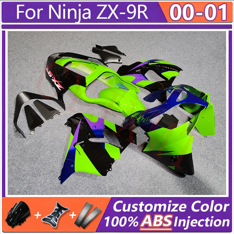 Motorcycle Fairing Kit for Kawasaki Ninja ZX9R ZX-9R 2000 2001 Bodywork Spoiler Fairings Ninja900 ZX900 00 01 Moto Plastic Cover