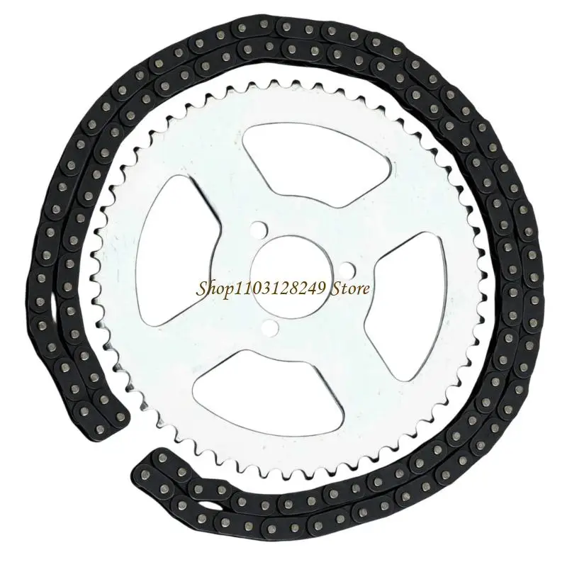 N5KD Chain Sprocket Replacement Set 54T 54 Tooth 126link Chain for 47CC 49CC