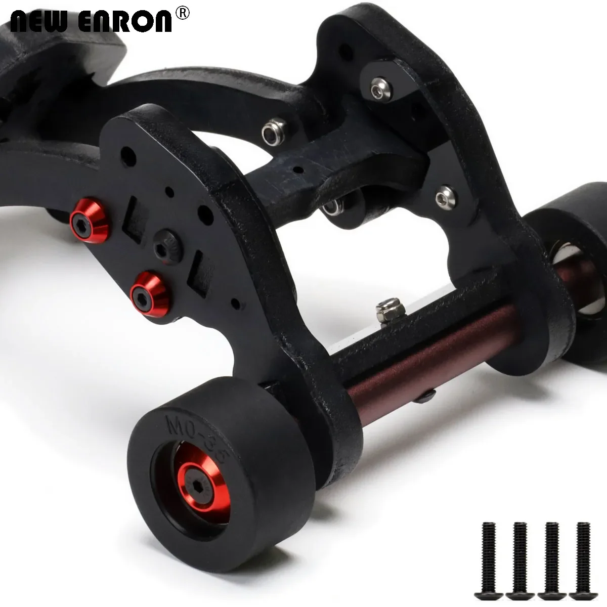 Nuevo ENRON Spring Head-Up Wheelie Bar protector del chasis parte inferior trasera protege la rueda de nailon para ARRMA 1/8 KRATON 6S ARA8708T1