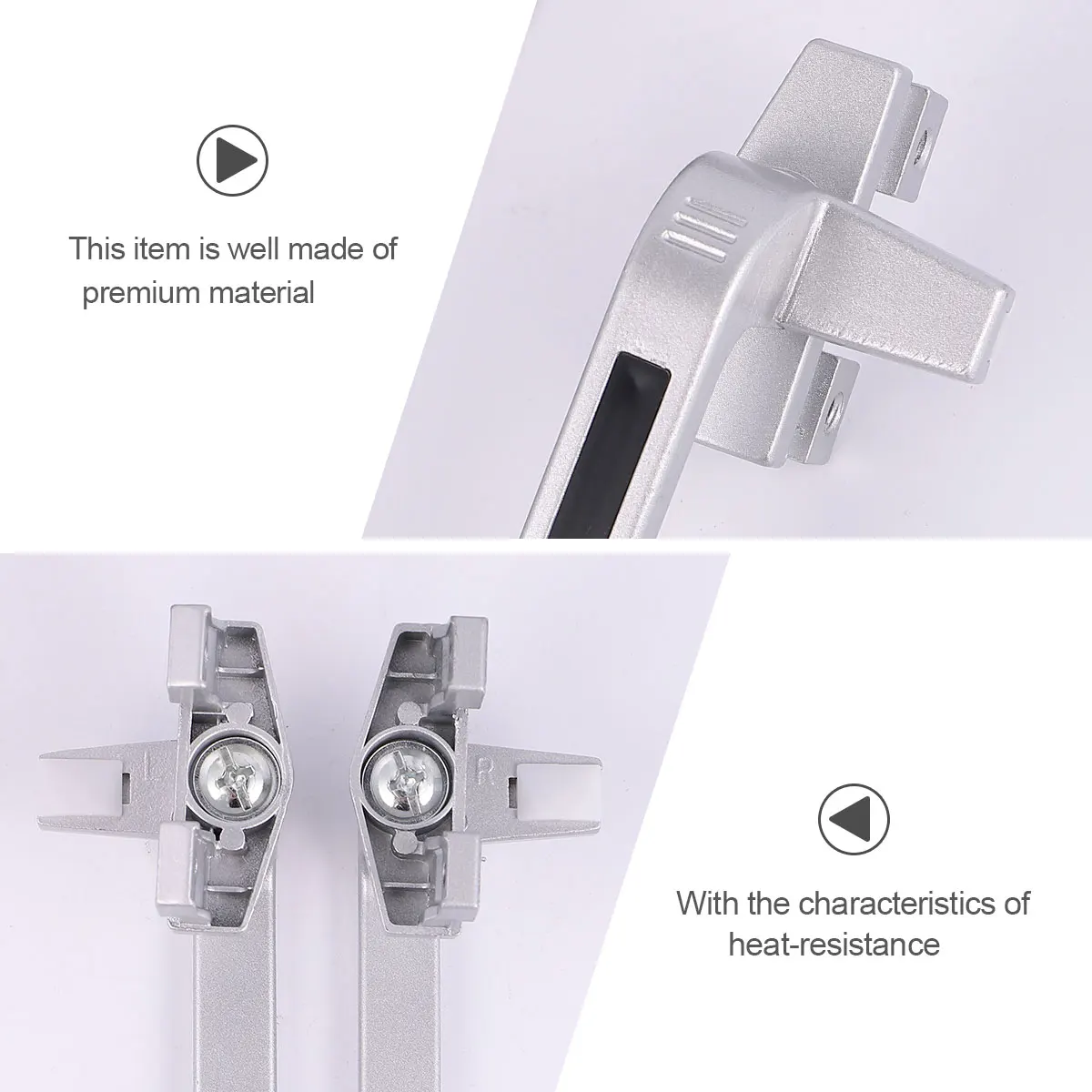 

2Pcs Aluminum Alloy Window Handles Inside Inner Anti-slip Handle for Home Office Bedroom Living Room