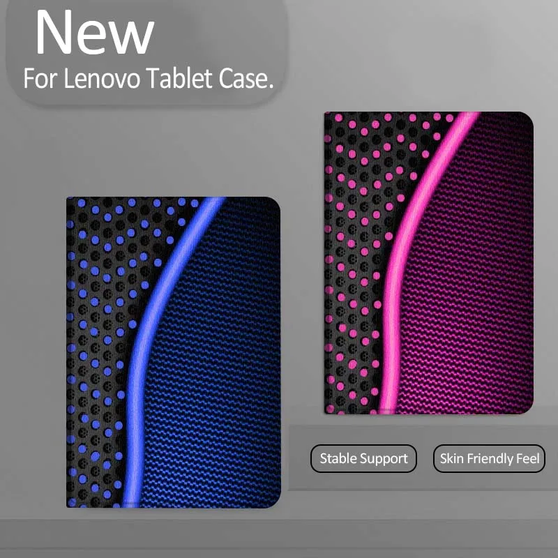 

Cool Blue Grid Pattern For Xiaoxin Lenovo Tab Pad K11 K10 M10 P11 3rd Plus Pro Legion Y700 Y900 Gen4 2 Tablet Case Gift