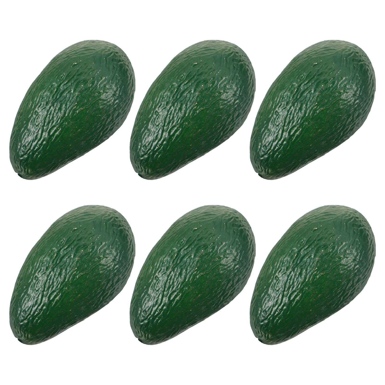 

6 Pcs Imitation Avocado Store Decoration Artificial Lifelike Model Decorative Fruits Adornment Plastic Decors Tabletop