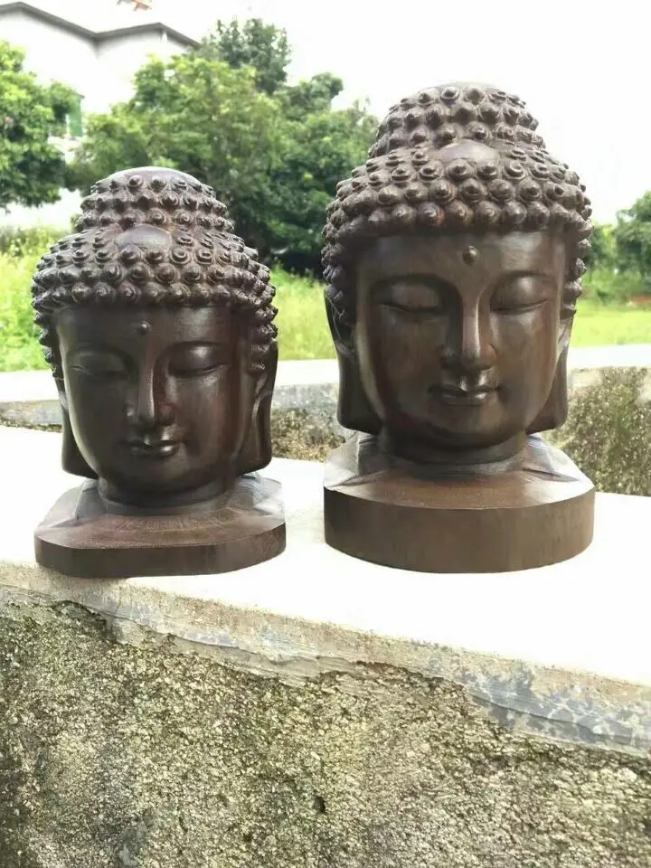 Special Offer--2020 HOME Buddhism Spiritual protection Bless family # Retro Handmade wood carving Buddha statue--