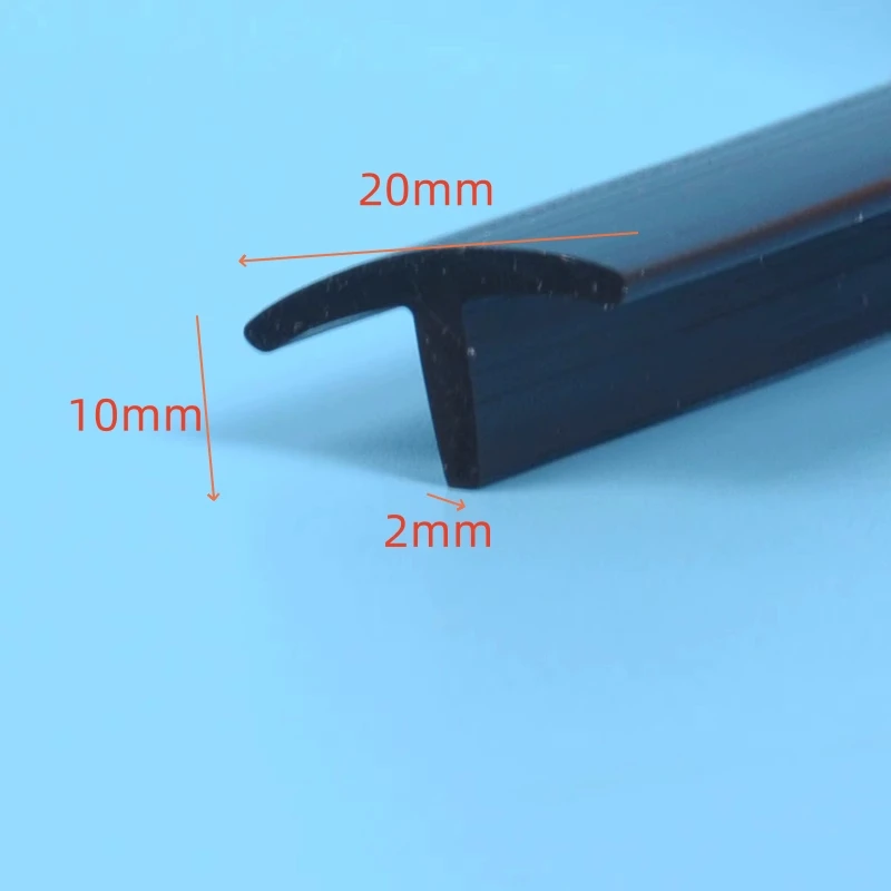 Silicone Rubber T Strip Gap Cover Sealing Bar Waterproof Heat Resist Transparent White Red Blue Black