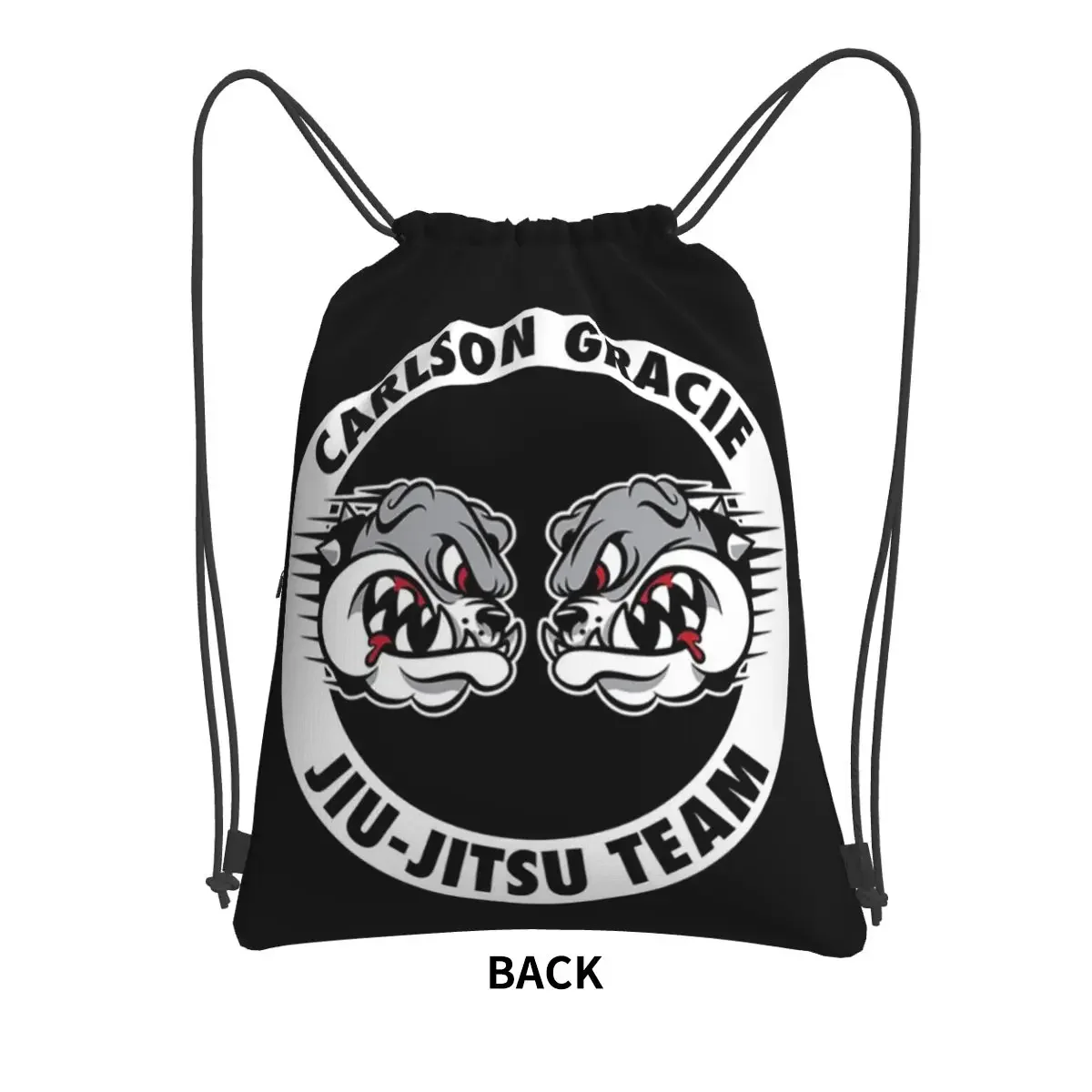 Carlson Gracie Jiu-Jitsu Team Portable Backpacks Drawstring Bag Casual Drawstring Bundle Pocket Book Bags For School Students