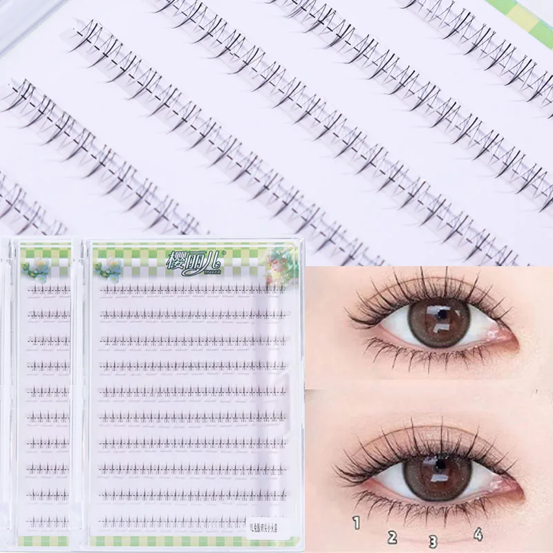 10 صفوف ذاتية اللصق أسفل الرموش السفلية لا حاجة للغراء قابلة لإعادة الاستخدام كاذبة تحت الرموش العنقودية الطبيعية مانغا رمش ماكياج أداة