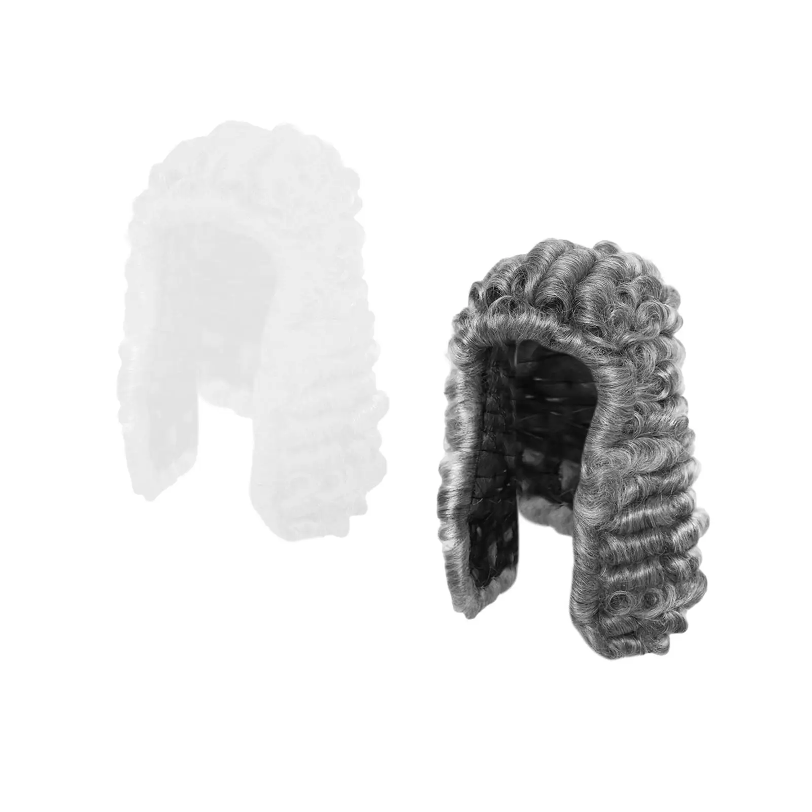 Perruque coloniale, perruque de Cosplay, perruque rétro douce réglable pour adulte, perruque longue ondulée pour Costume d'homme, accessoires pour fêtes à thème