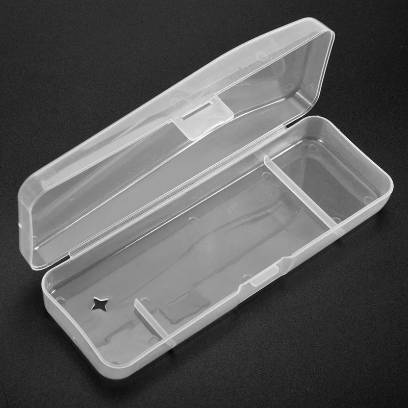 1 Pcs Travel Double Edge Razor Storage Box Men Shaver Case Razor Accessories Transparent Razor Holder Storage Travel Plastic Cas