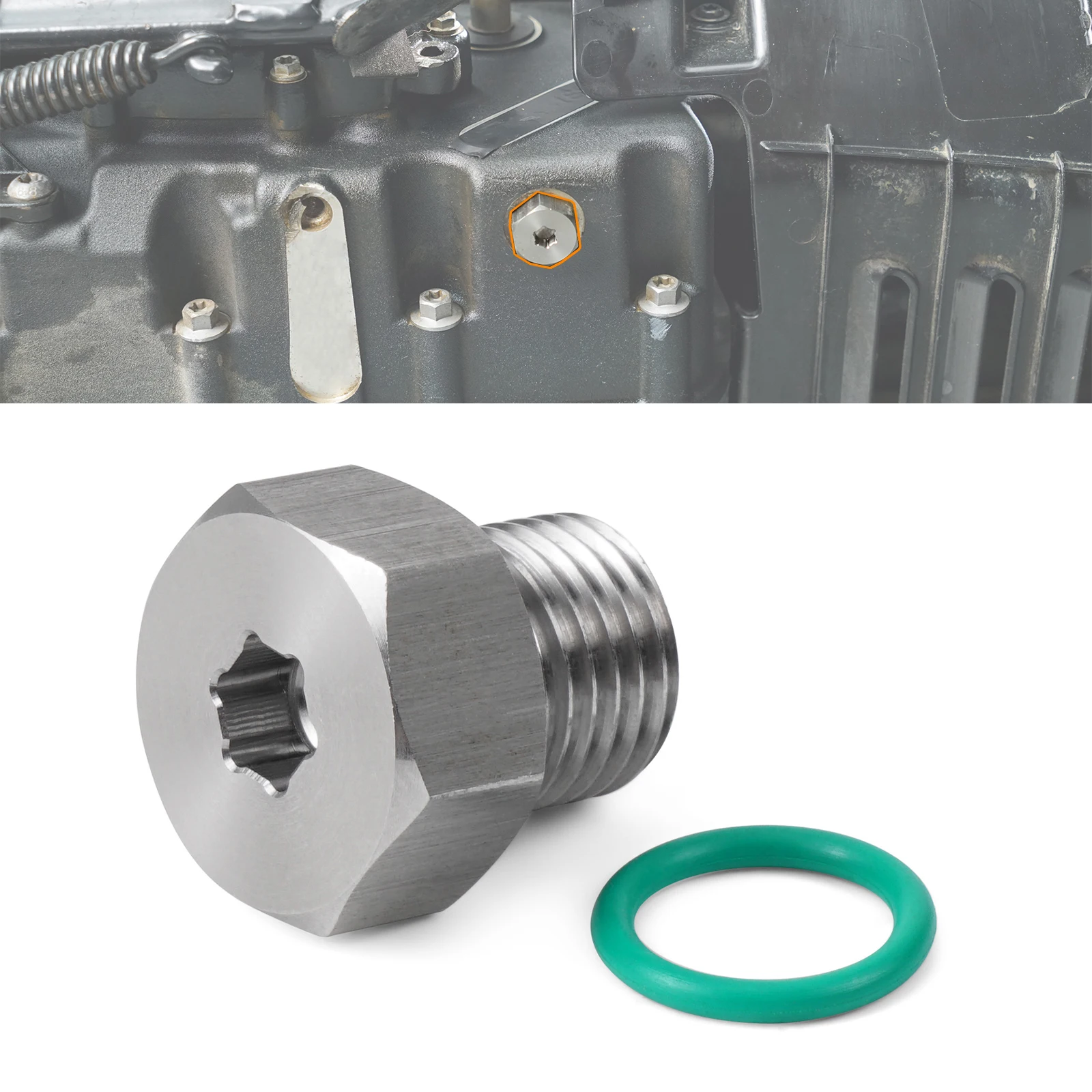 

62700241 Motorcycle Oil Drain Plug for Harley Sportster S RH1250S Pan America 1250/Special RA1250 RA1250S Nightster RH975 RH975S