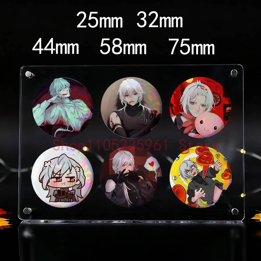 A D-Date with D-Death Grim Custom Badges 75mm 44mm 25mm Brooch Backpack Hat Pins Accessories Toys Valentine gift