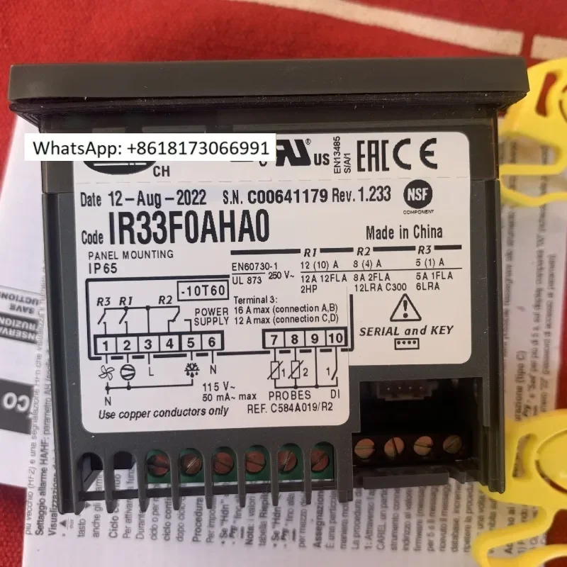 Italian Calo thermostat/IR33F0AHA0: IR33FOAHAO 115V