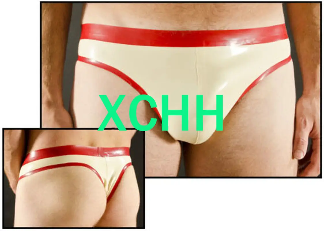 

Sexy Latex Underwear Boxer Shorts Briefs Handmade Men Short Pants
