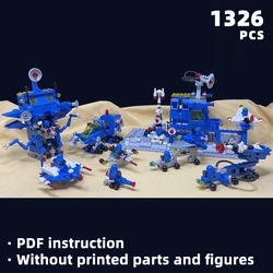 classic 1984 nostalgic space exploration series bricks rover blocks lunar rocket launcher moc command enter unique moon klocki