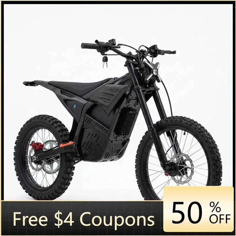 Rs 4500W 72V adult racing electric off-road vehicle 40MPH high-speed 19-inch wheels 75 miles range, removable battery, off-road