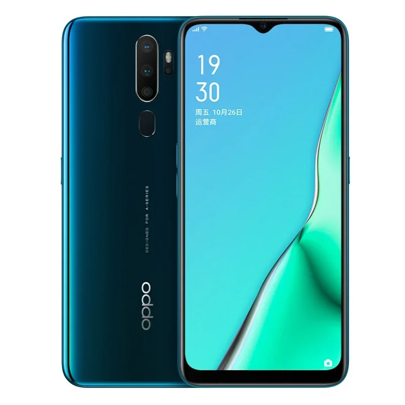 هاتف OPPO A9 2020 الذكي 4G البرامج الثابتة العالمية ColorOS 6 (Android 9.0) 48MP + 8MP كاميرا رباعية مزدوجة SIM 5000mAh هاتف مستعمل