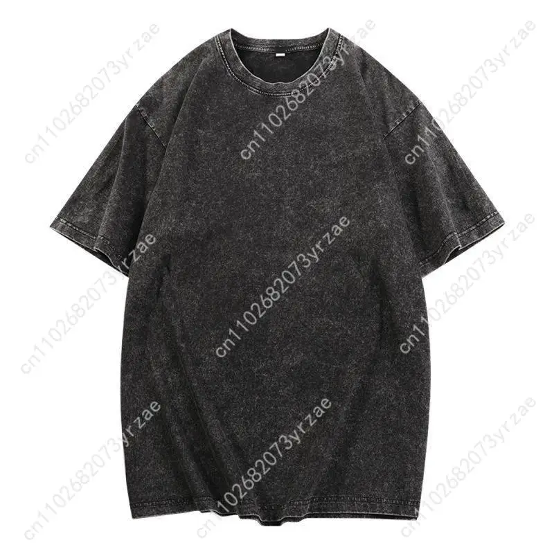 Y2K เสื้อยืดฮิปฮอปวินเทจวัสดุผ้าฝ้ายแท้เสื้อยืดชายหญิงคุณภาพสูงย้อนยุคแขนสั้นแฟชั่นเสื้อระบายอากาศได้ดี