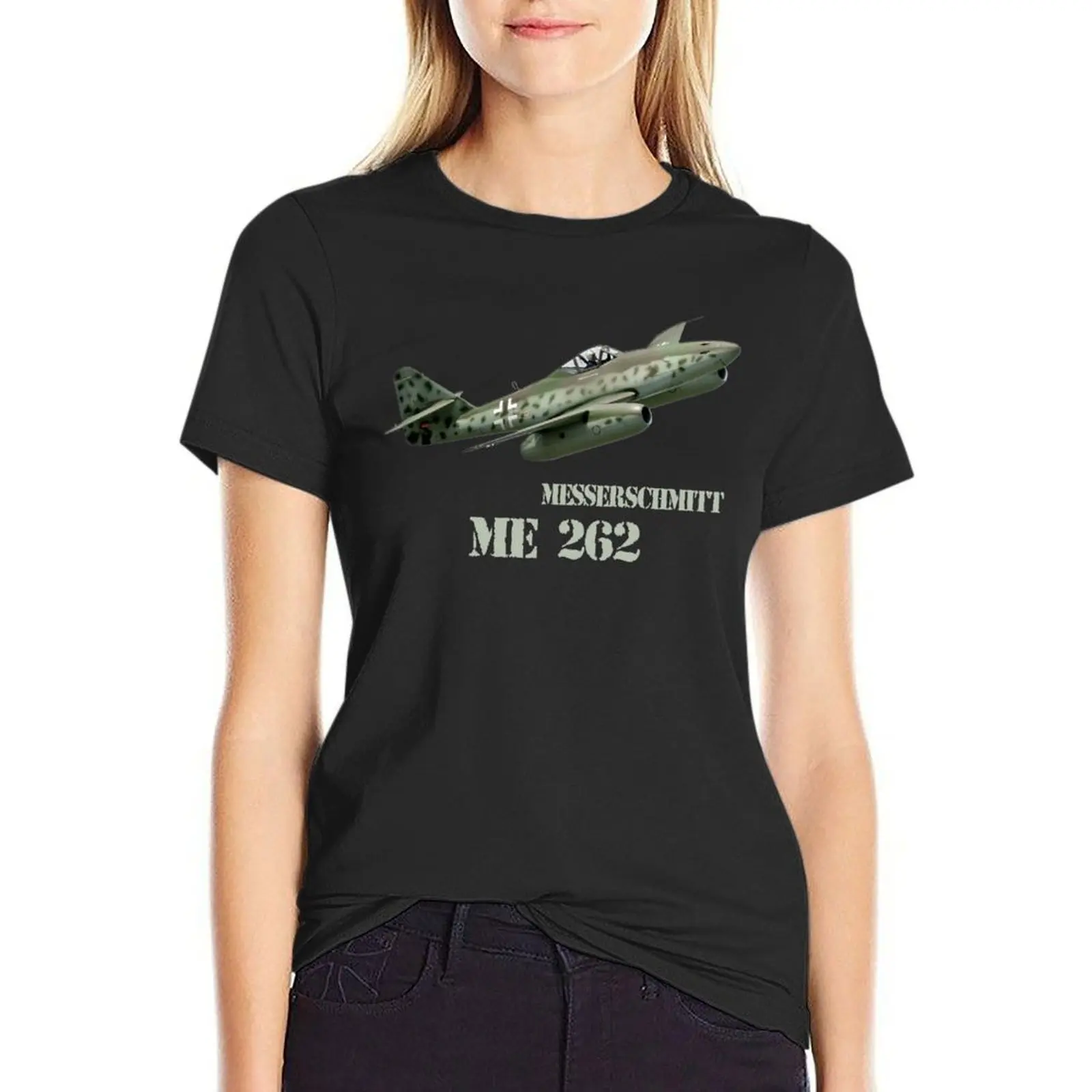 Messerschmitt ME 262 T-Shirt oversized Blouse cotton t shirts Women