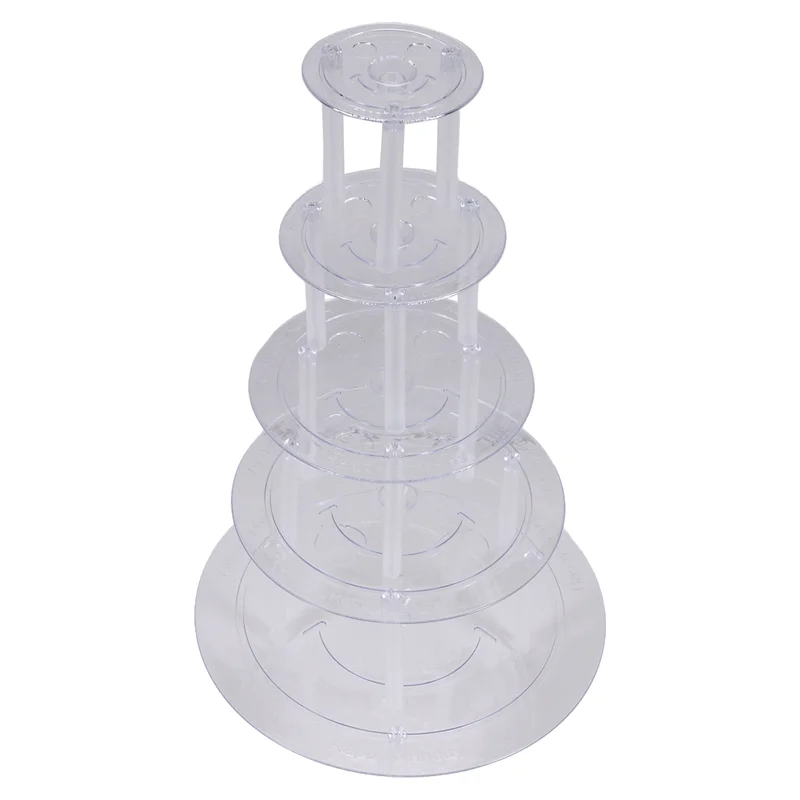 ABSS-Cake Supports For Multi-Tier Cakes Cake Stand 5 Levels (9/12/16/20/26Cm)) With 20 Plastic Dowel Rails Cake Supports
