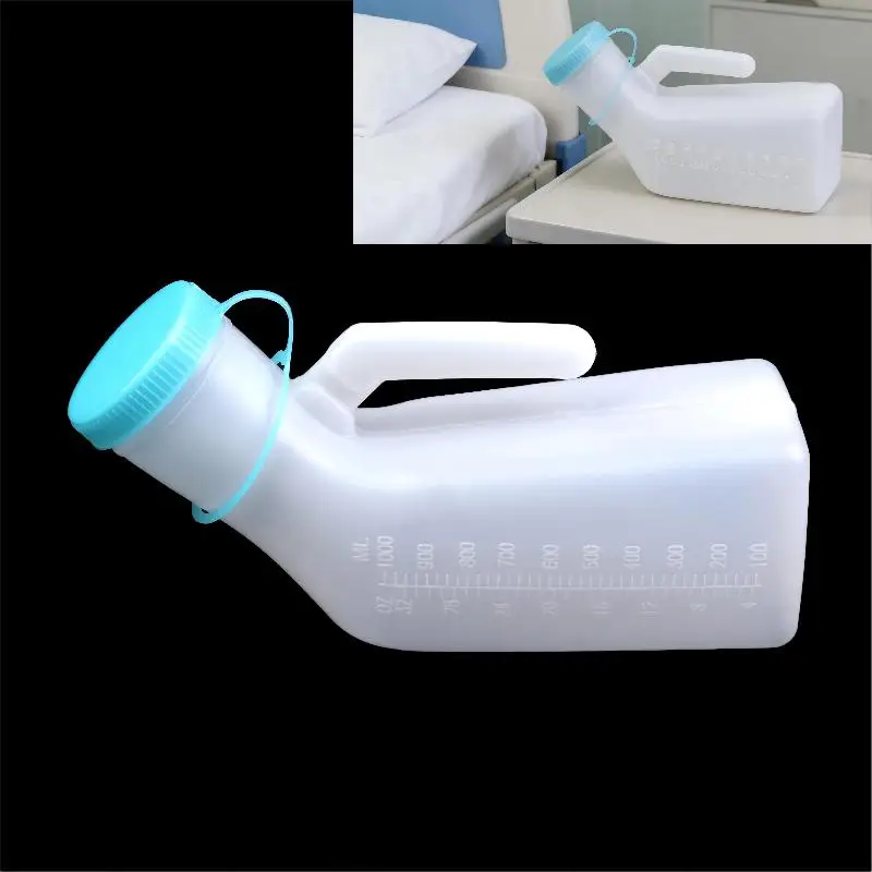 New-1000ML Large Capacity Journey Urinal Pee Bottle Mobile Toilet Pee Storage Tools Thicken Car Travel Mens Urinal Bottle