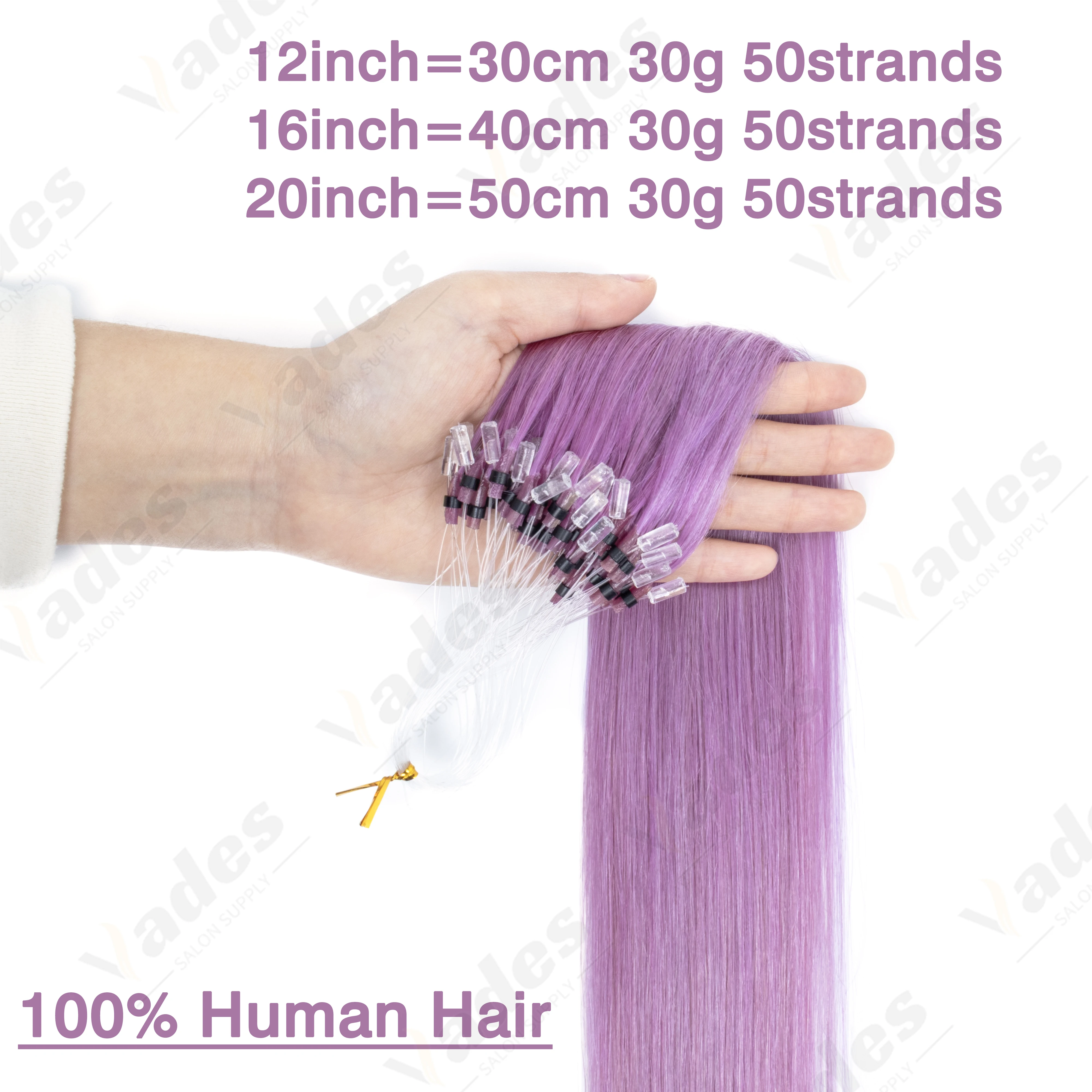 Micro Loop Hair Extensions Colorful Chooice Natural Straight Human Hair Easy Installation and No Glue Needed Suitable for Women