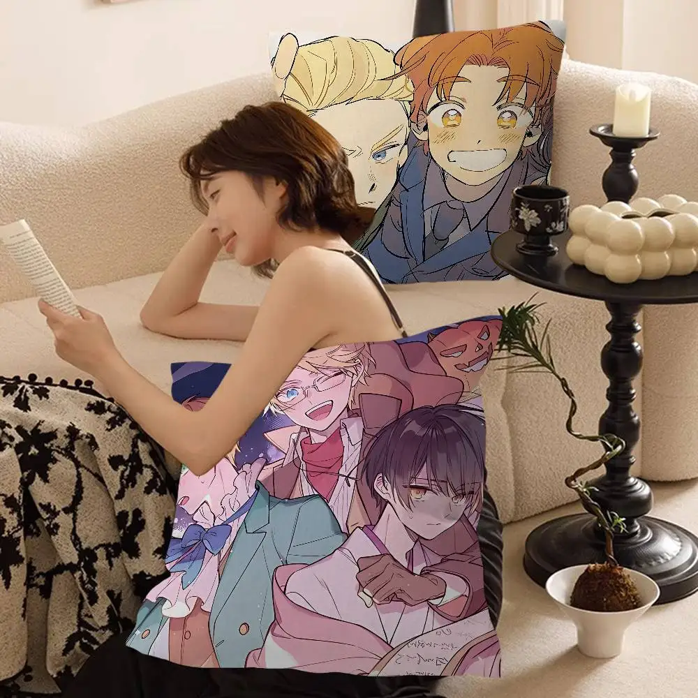 Anime Cartoon Hetalia Axis Powers Cushion Cover Inches Farmhouse Decor Home Throw Pillow Covers for Couch Decorations