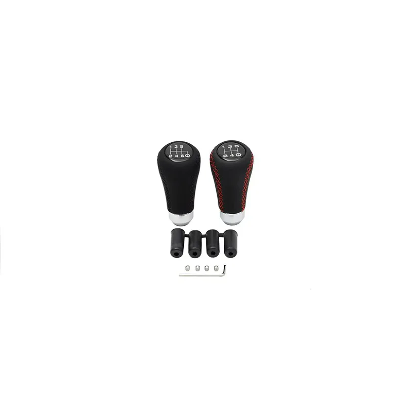 Universal 5 Speed 6 Speed Manual Shift Knob PU Leather Gear Shift Handle For Most Cars With M10X125 Thread