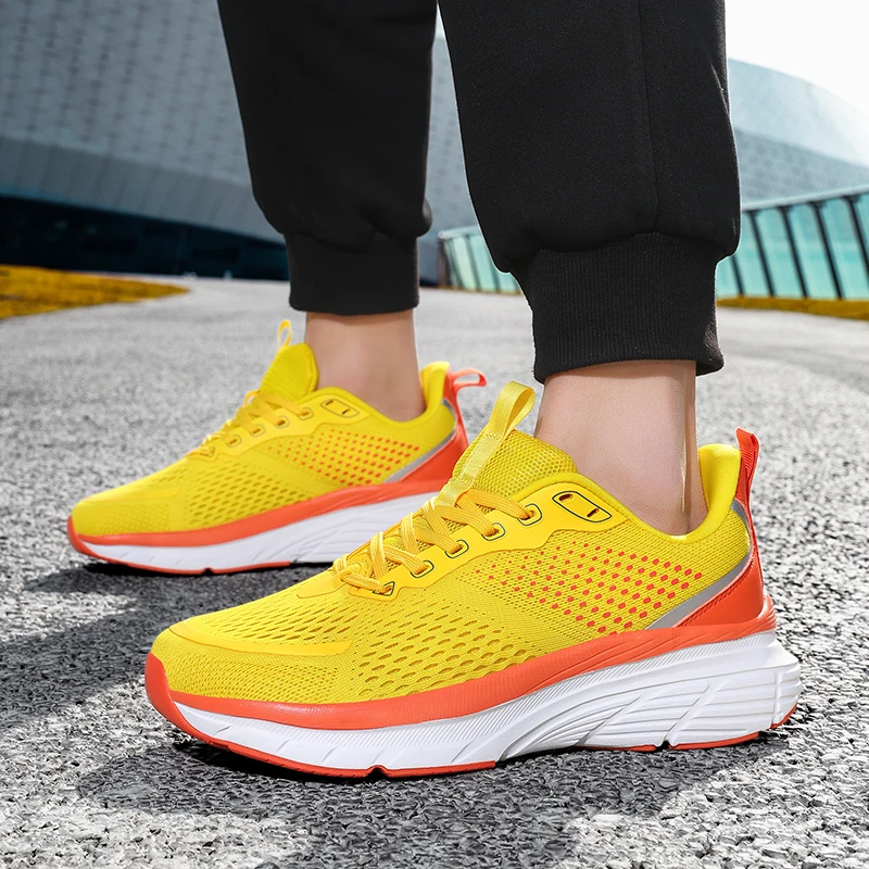 Wide Toe Box Running Shoes Men Joggle Shoes Cushioning Walking Boots Breathable Mens Trainers Fashion Big Sizes Male Sneakers