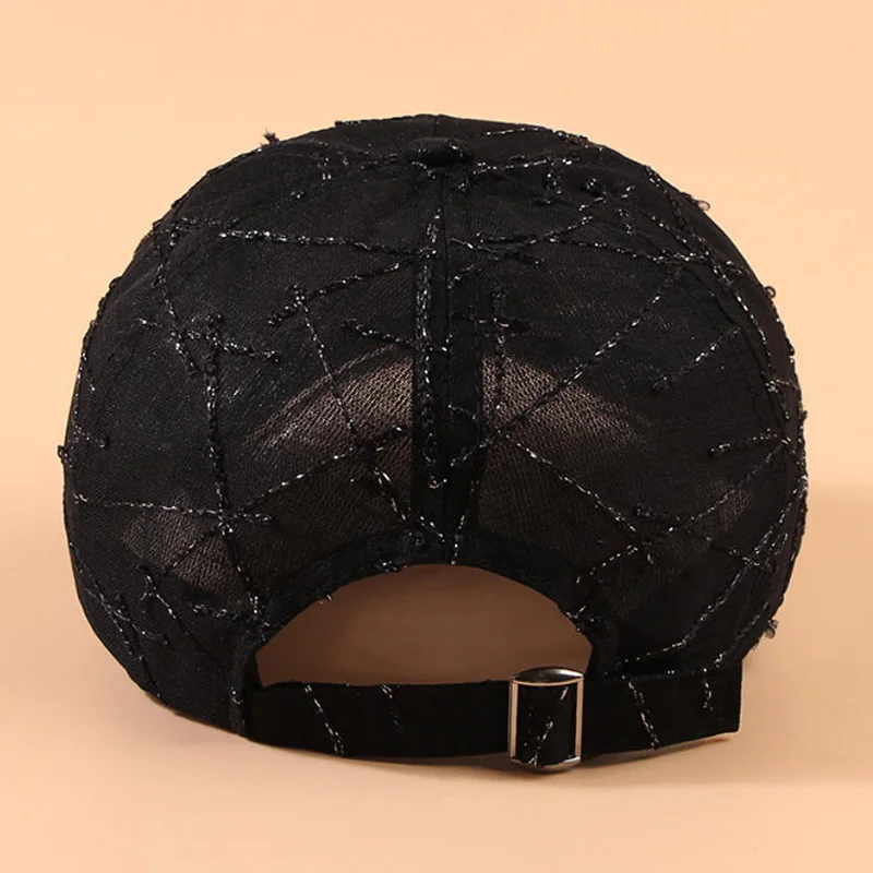 Korean-style women's letter breathable baseball cap, summer outing duckbill hat, simple and fashionable sun hat