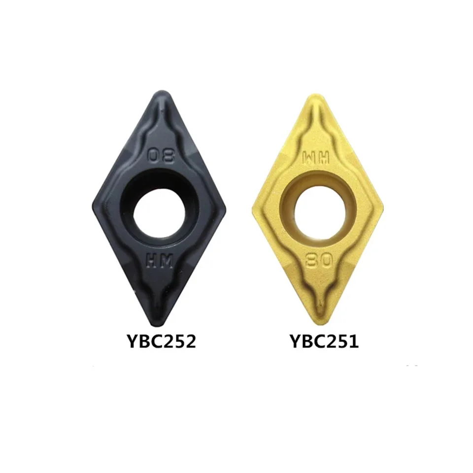 10PCS DCMT11T304 DCMT11T308 HM EF EM YBC251 YBC252 YBG205 High quality CNC lathe turning tool Steel metal tool