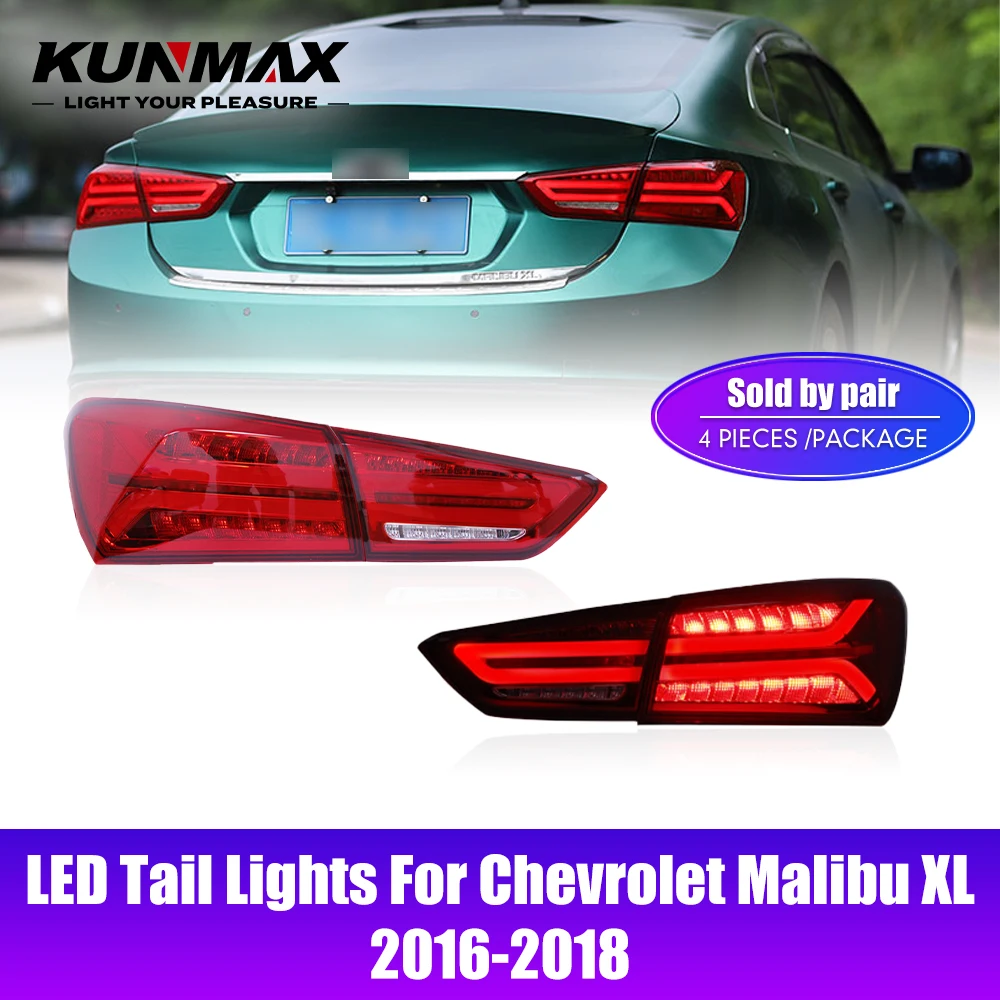 

2 шт. светодиодные задние фонари для Chevrolet Malibu XL 2016-2018 DRL противотуманные фары заднего хода Plug and Play автомобильный задний фонарь в сборе