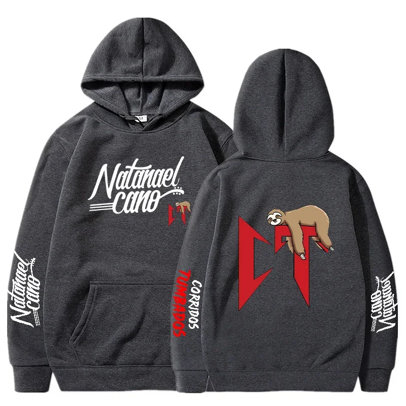 Natanael Cano Hoodies Men Fashion Corridos Tumbados Long Sleeve Sweatshirts Women Cool Casual Harajuku Hooded Pullover Sudaderas