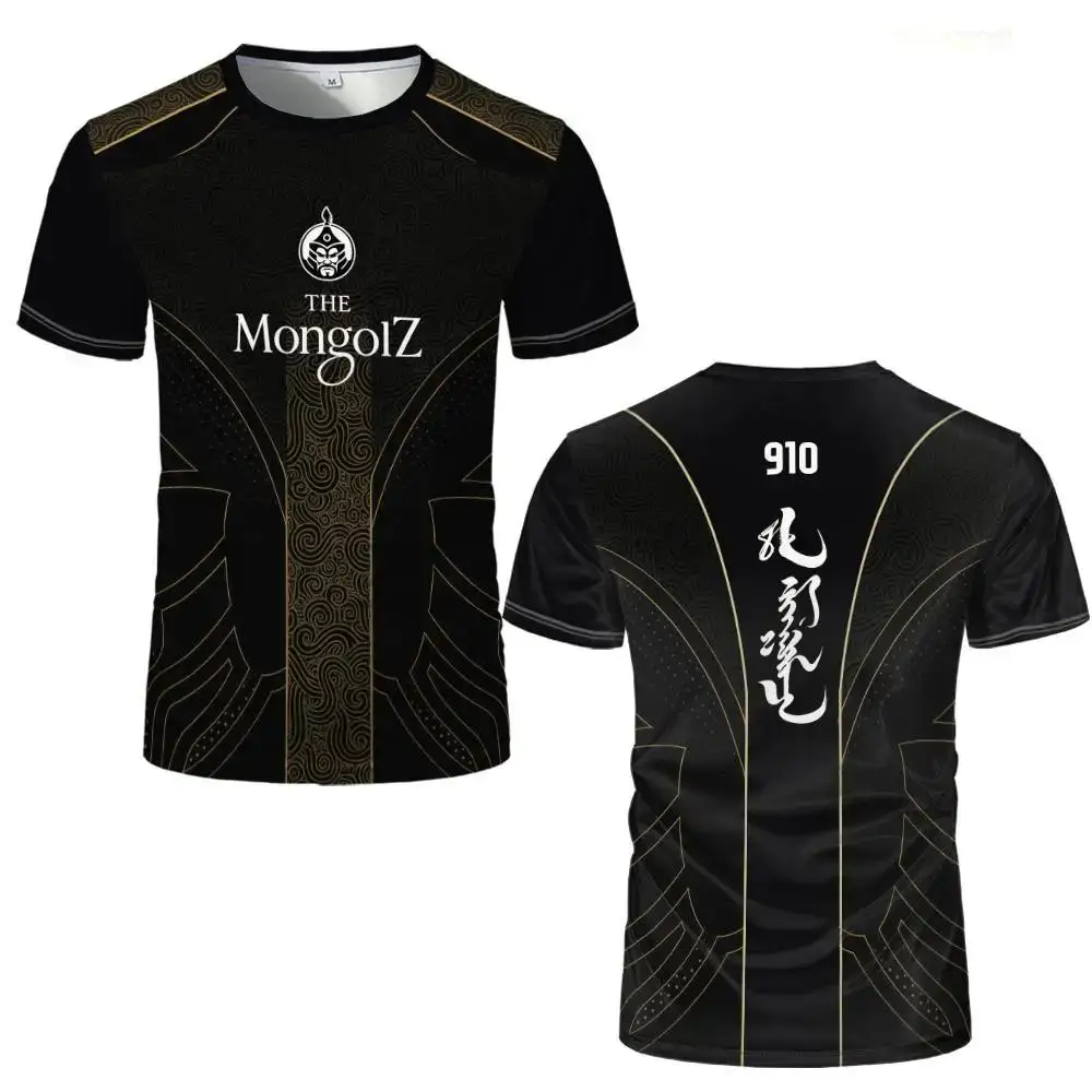 2025 New CSGO Pro League Team Training Jerseys The Mongolz Club CS2 Player Custom Uniforms Men's And Women's Fan T-shirts