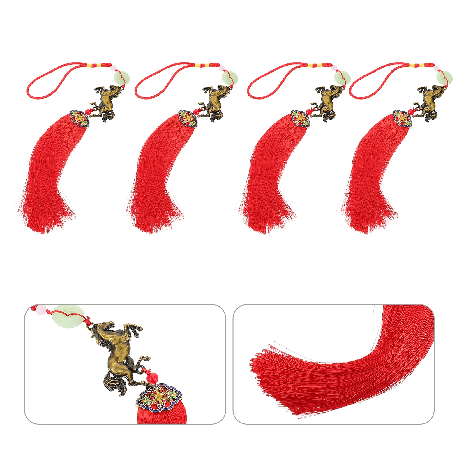 

Zodiac Horse Ornament New Year Lucky Pendant Hanging Decor Spring Festival Decoration 2026 Ornaments Animals