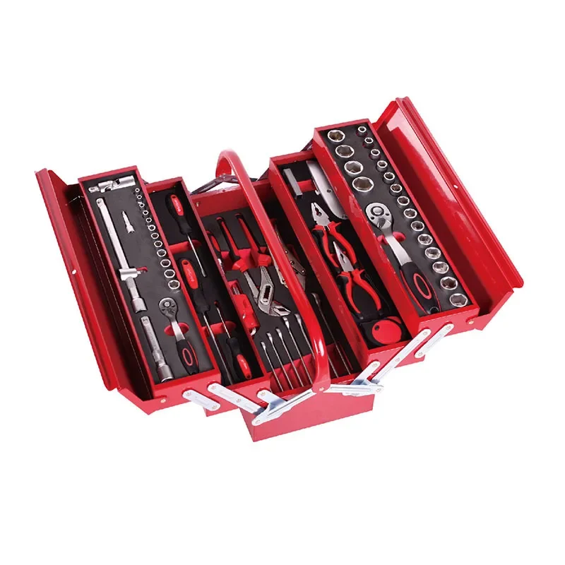 

86pcs Home Tool Sest Socket Wrench Mechanic Hand Tool Set With Metal Box