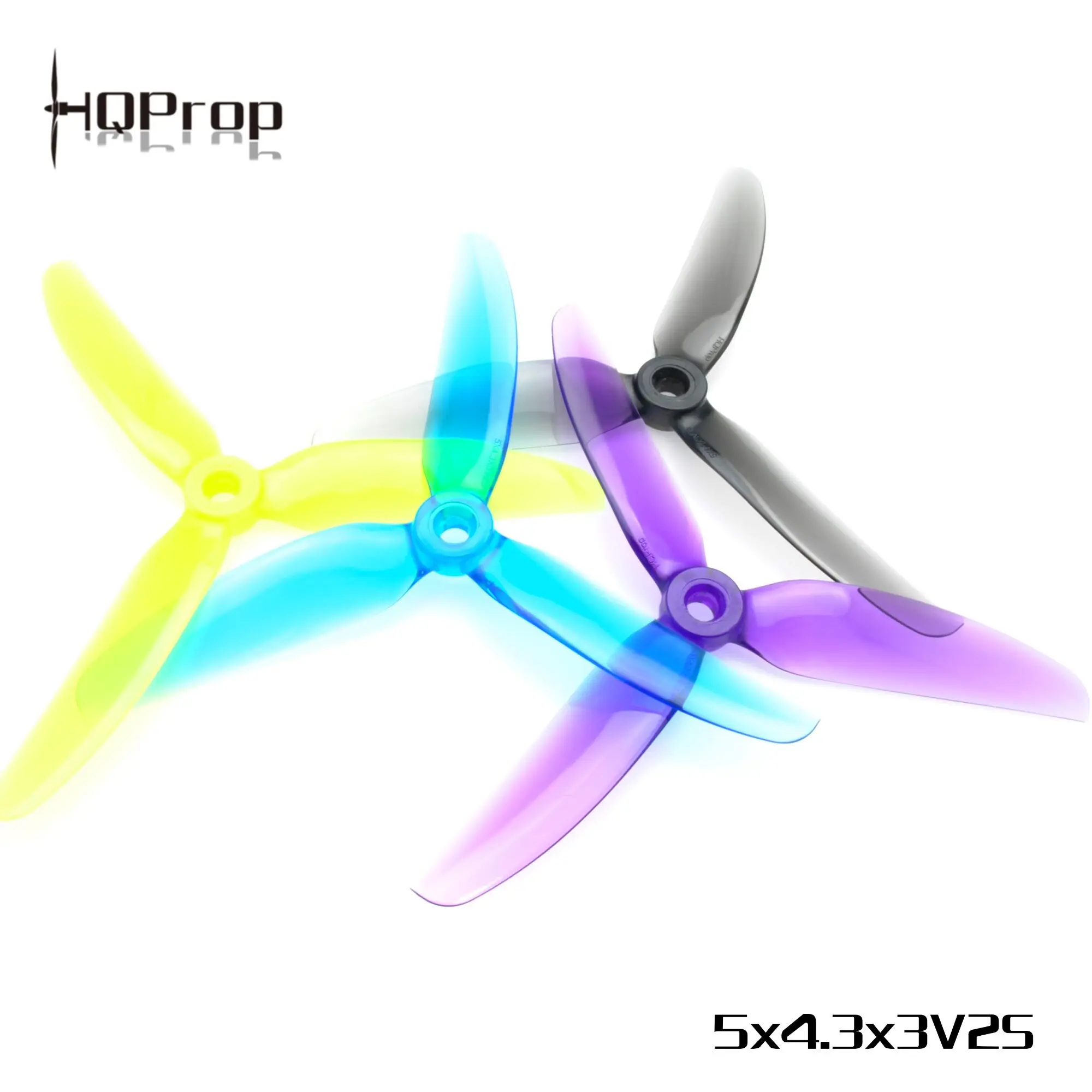 6Pairs HQProp 5X4.3X3V2S 5043 V2S 5 Inch 3-Blade PC Propeller 6CW 6CCW 5mm Shaft Freestyle FPV Drone Props