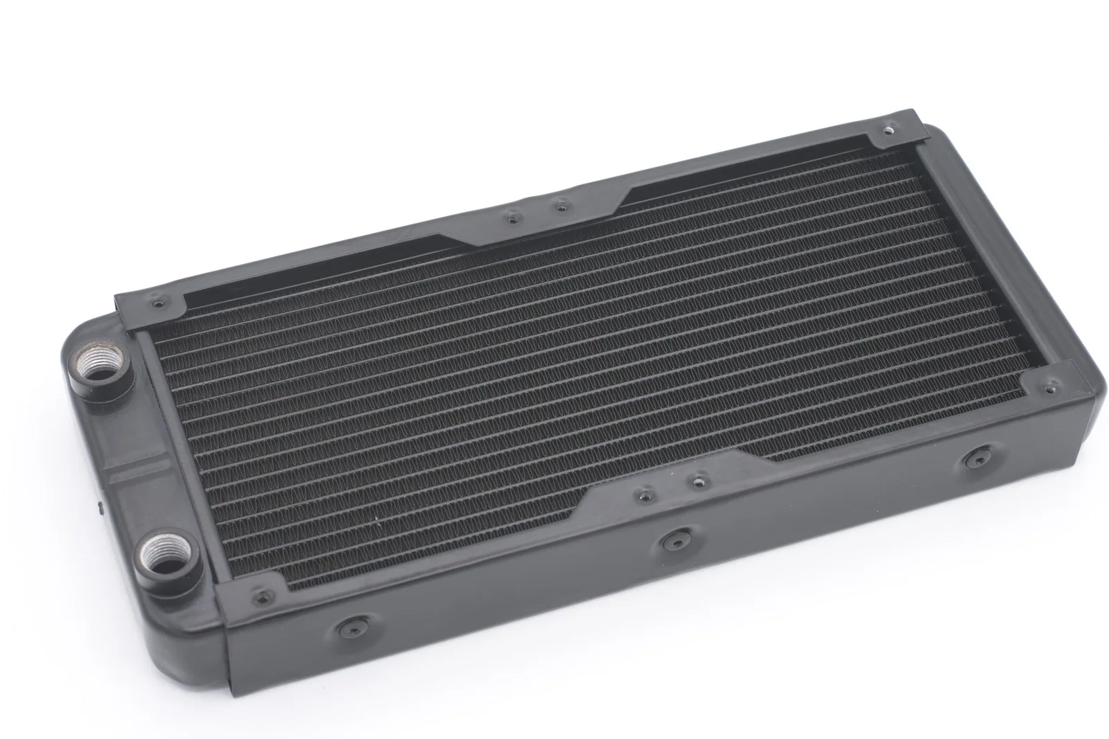 

Gnouium 240mm 2 x 12cm Aluminum Radiator Heat Exchanger Water Cooling 18 Tubes RDAL240CD1