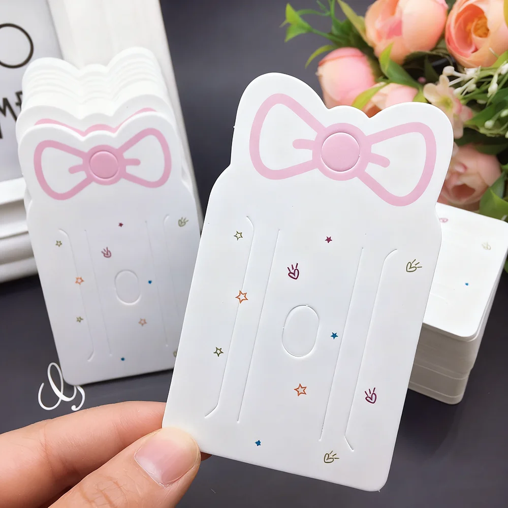 50pcs/Lot Hair Accessories Cardboard&Card Heads Children's Hair Clip Accessories Cards Hang Tags Cards Packaging Paper Cards