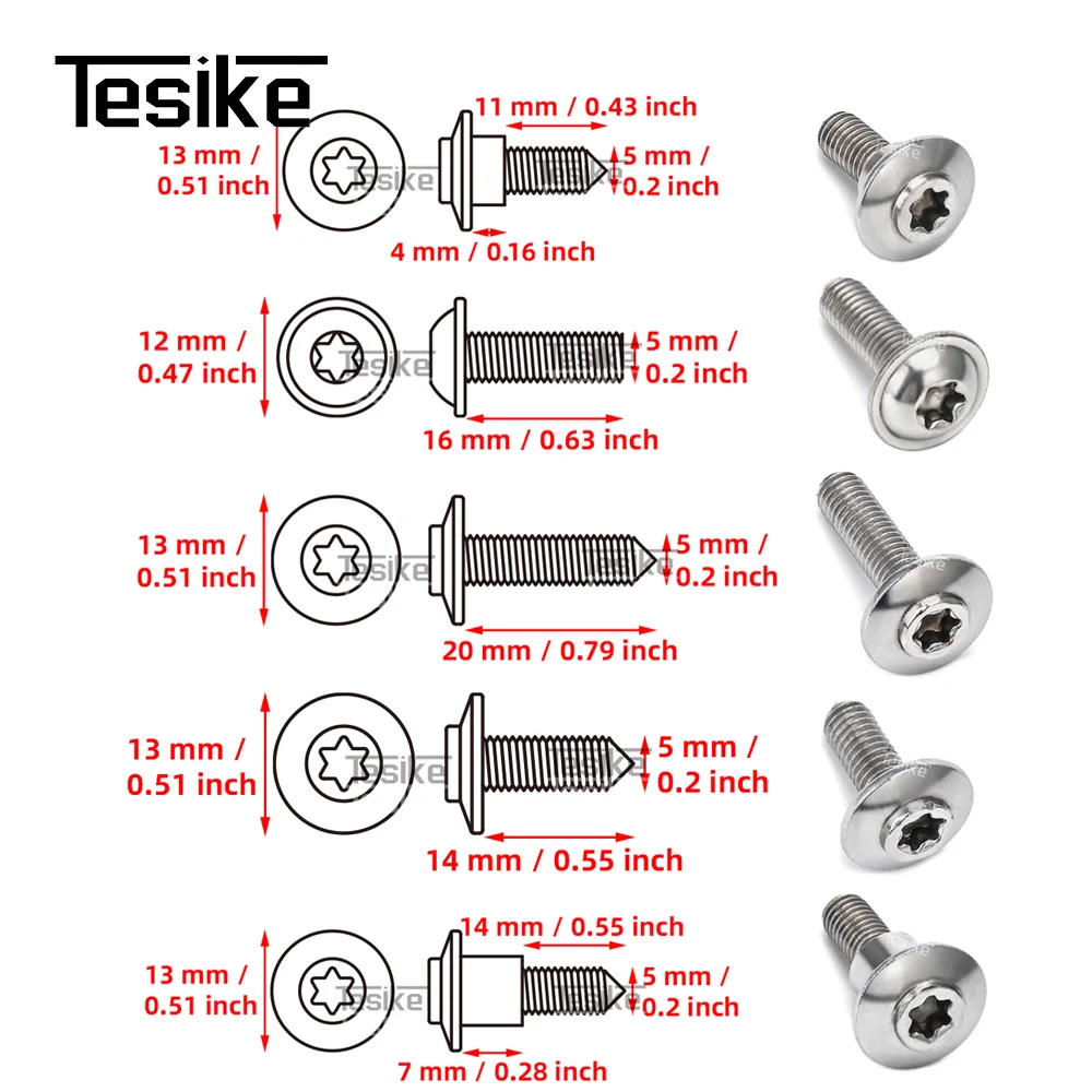 For BMW Motorcycle Shell Stainless Steel Screws R1300GS F900GS Adventure R1200GS R1250GS R1200RT S1000XR RR S1000R F750GS F850GS